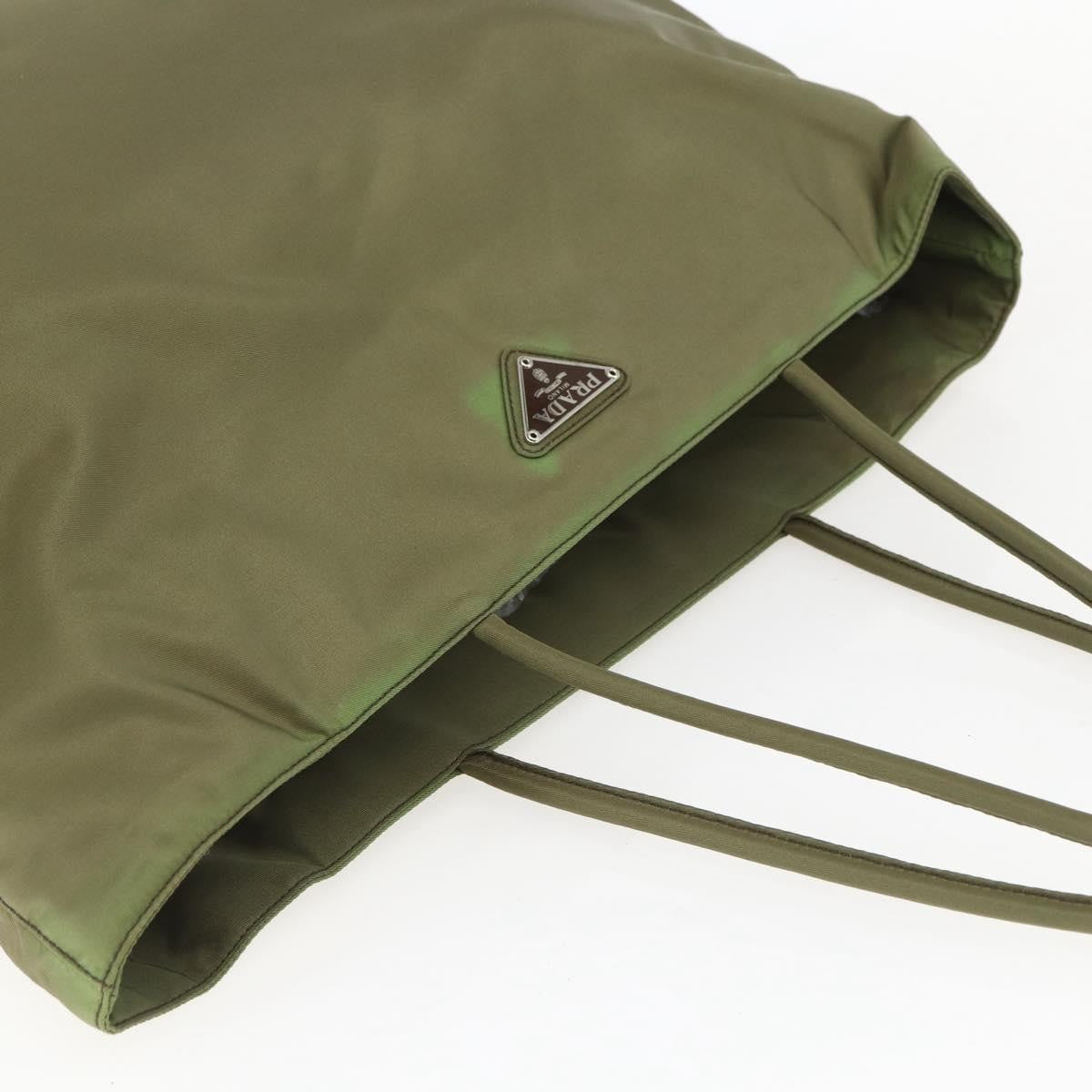 Prada Vintage Tote Tessuto, KHAKI, NYLON, Tote bag