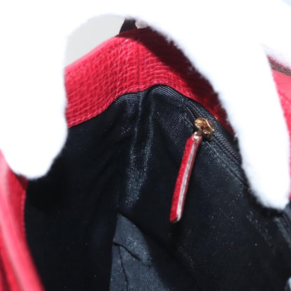 Loewe Anagram Shoulder Bag Leather, RED, SUEDE, Shoulder bag