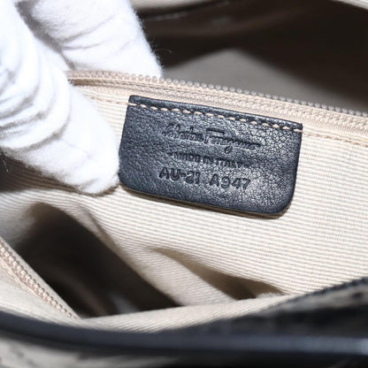 Salvatore Ferragamo Gancini Tote Patent leather, BLACK, PATENT_LEATHER, Tote bag