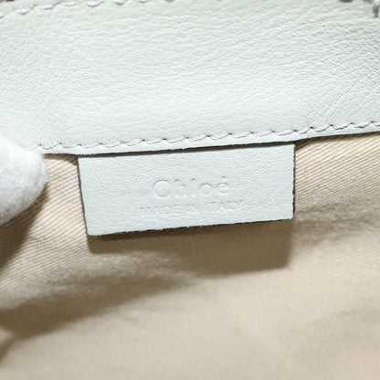 Chloe Faye Backpack Leather and Suede, BLUE, LEATHER, Backpack