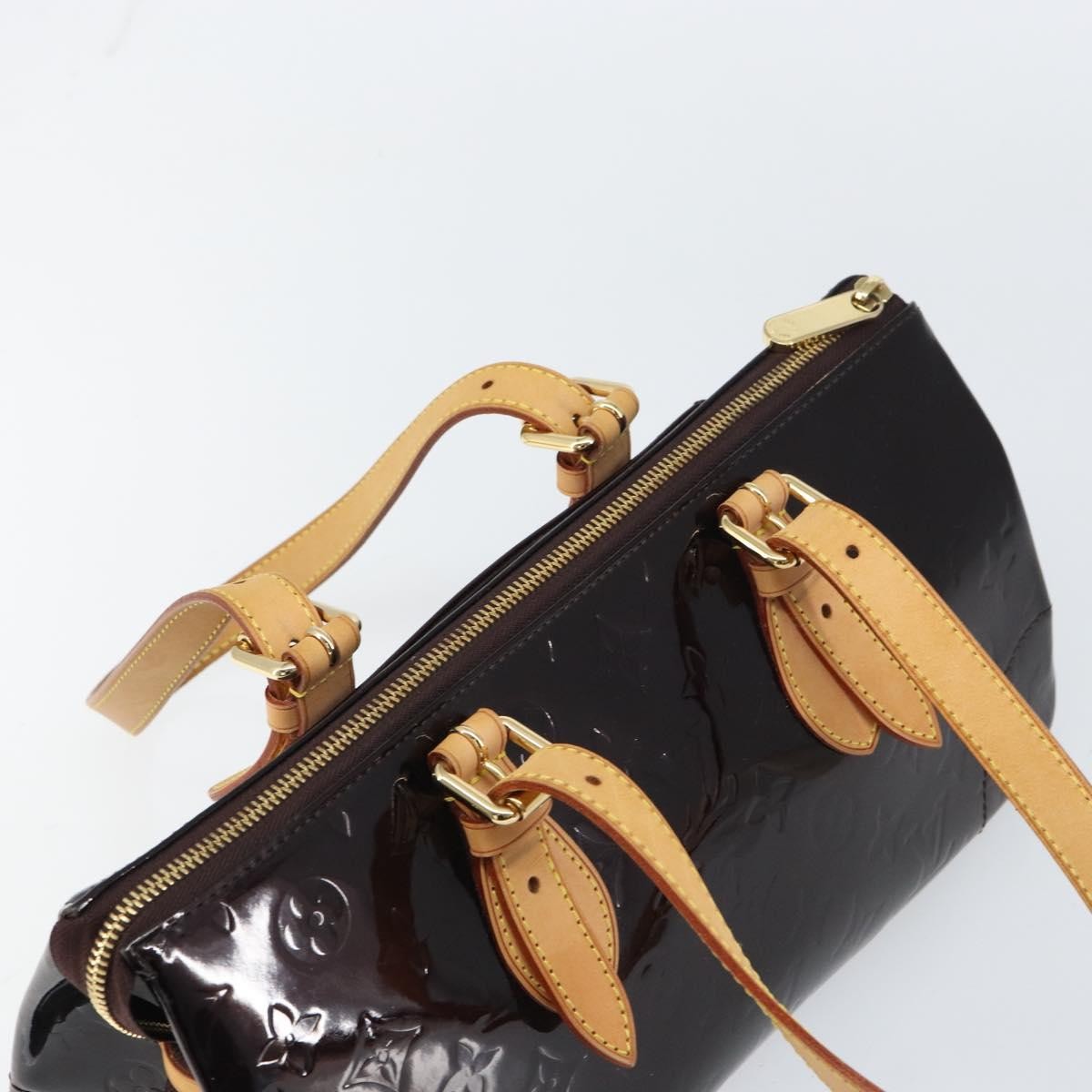 Louis Vuitton Rosewood Avenue Handbag Monogram Vernis, PURPLE, PATENT_LEATHER, Shoulder bag