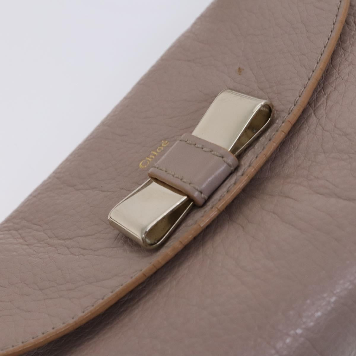 Chloe Lily Shoulder bag Leather, BEIGE, LEATHER, Shoulder bag