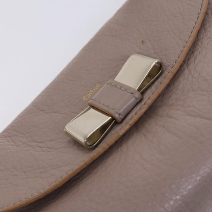 Chloe Lily Shoulder bag Leather, BEIGE, LEATHER, Shoulder bag