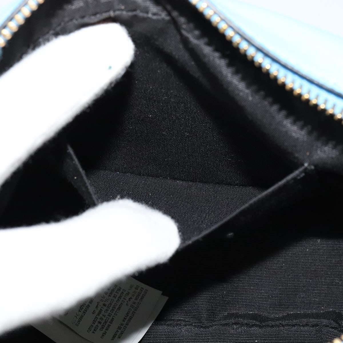 Versace Medusa Icon Front Slip Pocket Camera Bag Quilted Leather, BLUE, LEATHER, Crossbody bag