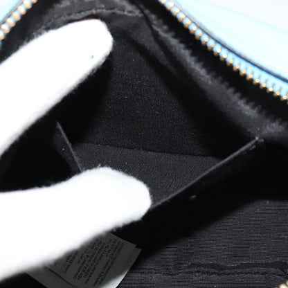 Versace Medusa Icon Front Slip Pocket Camera Bag Quilted Leather, BLUE, LEATHER, Crossbody bag