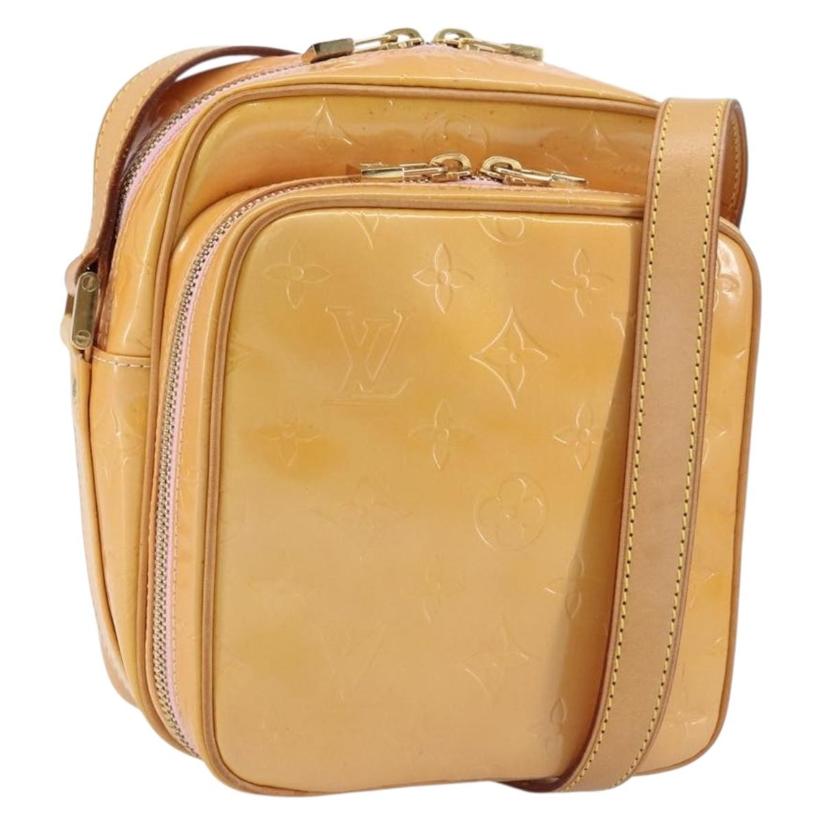 Louis Vuitton Wooster Handbag Monogram Vernis, YELLOW, PATENT_LEATHER, Shoulder bag