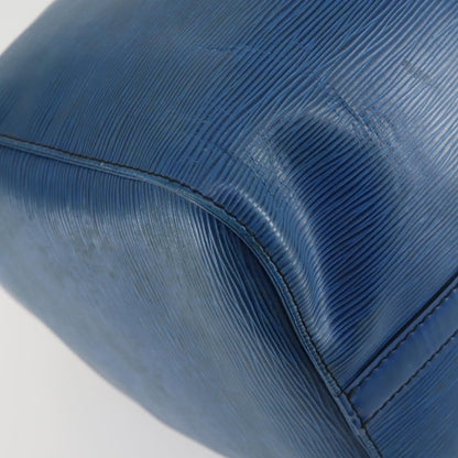 Louis Vuitton Keepall Bag Epi Leather, BLUE, LEATHER, Travel bag