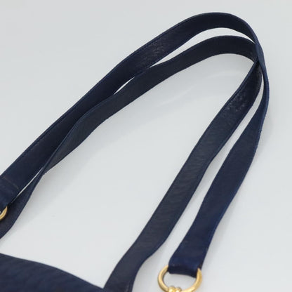 Bally Vintage Shoulder Bag Leather, NAVY, LEATHER, Shoulder bag