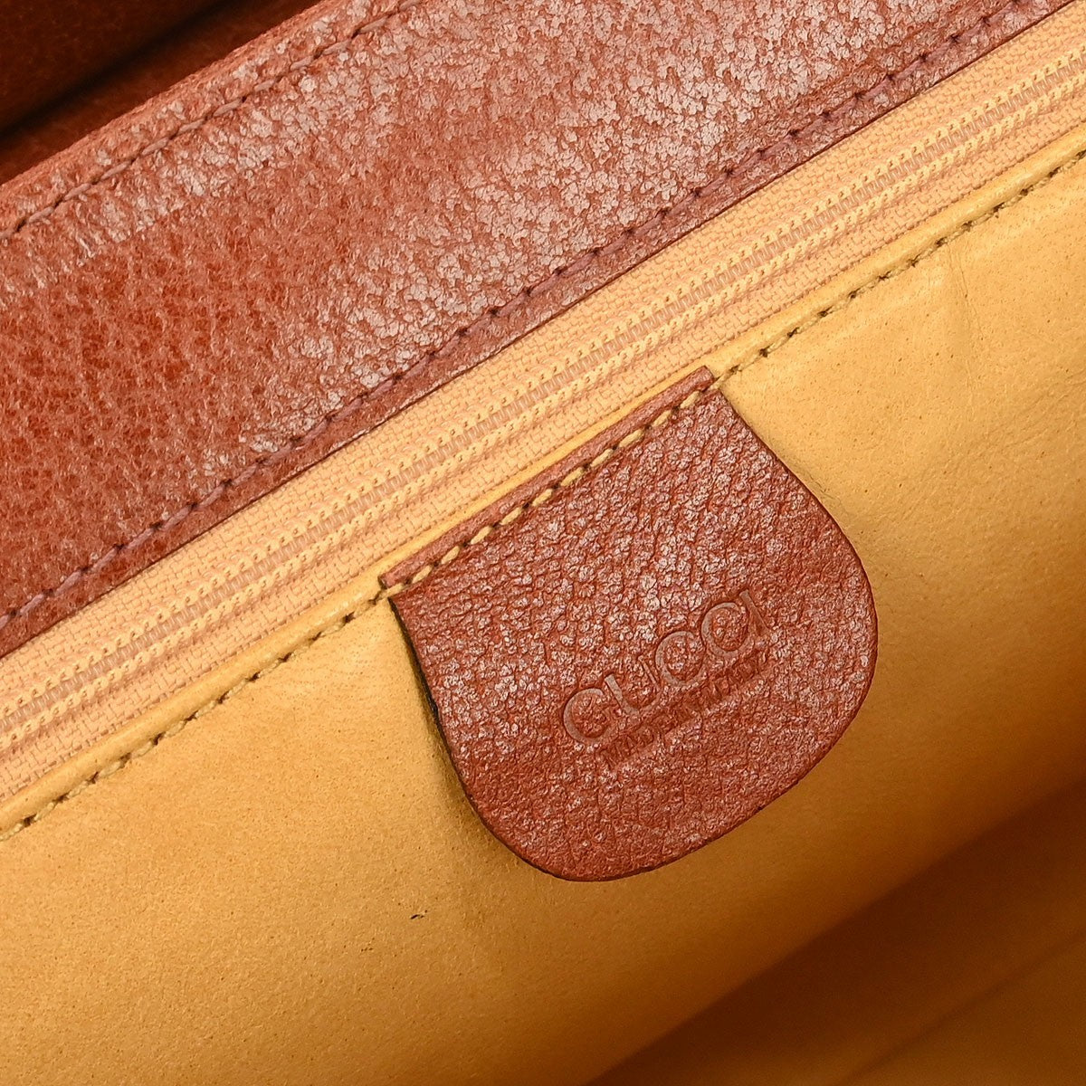 Gucci Lady Lock Bamboo Top Handle Bag Leather, BROWN, LEATHER, Handbag