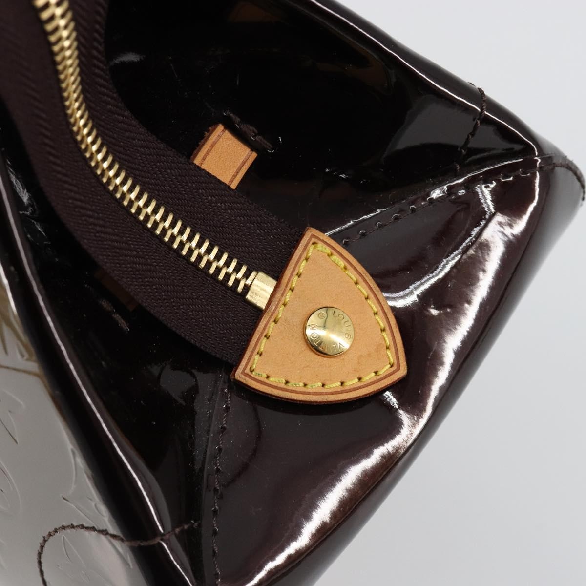 Louis Vuitton Rosewood Avenue Handbag Monogram Vernis, Purple, Patent Leather, Handbag