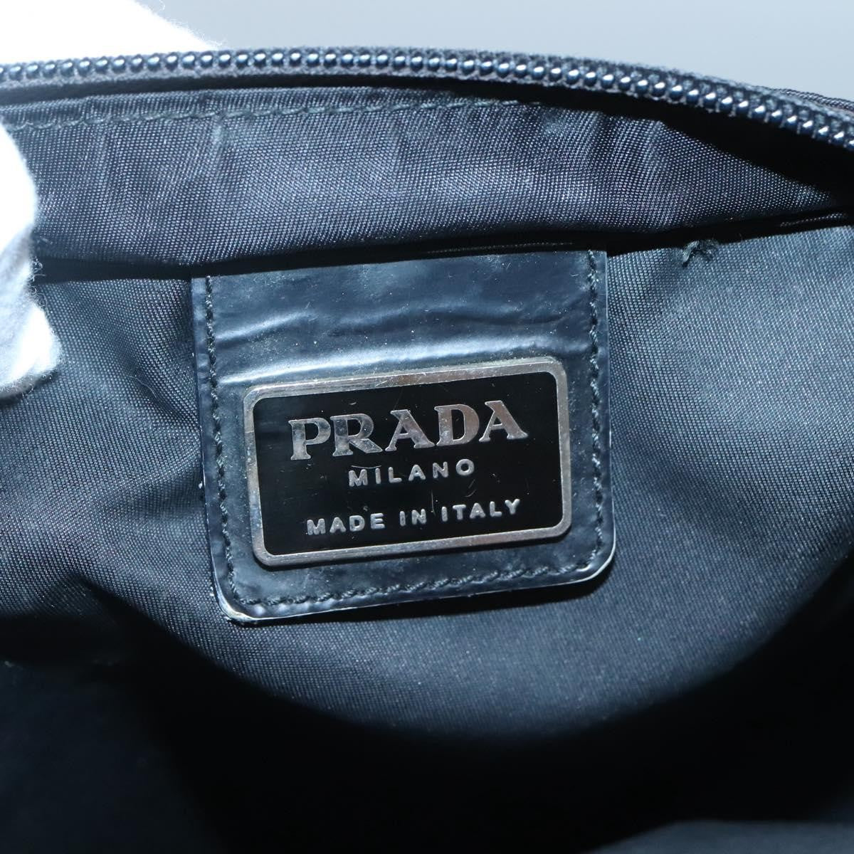 Prada Flat Messenger Bag Tessuto, BLACK, NYLON, Shoulder bag