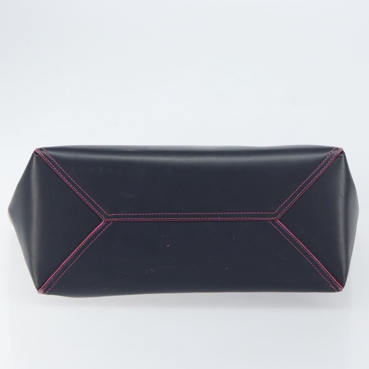 Loewe Leo Shopper Tote Leather, NAVY, LEATHER, Tote bag