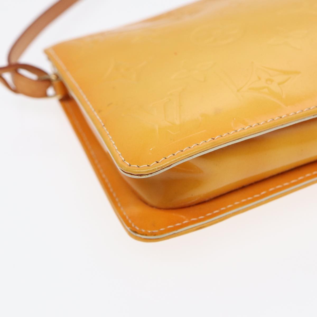 Louis Vuitton Lexington Pochette Monogram Vernis, YELLOW, PATENT_LEATHER, Clutche & pouche