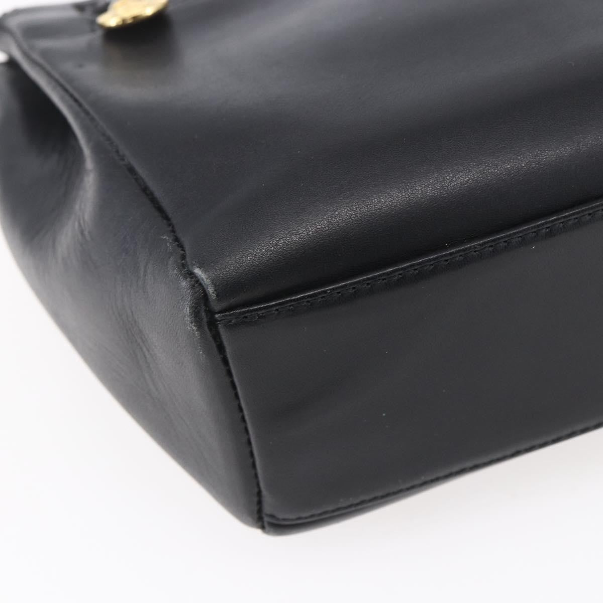 Versace Vintage Shoulder Bag Leather, BLACK, LEATHER, Shoulder bag