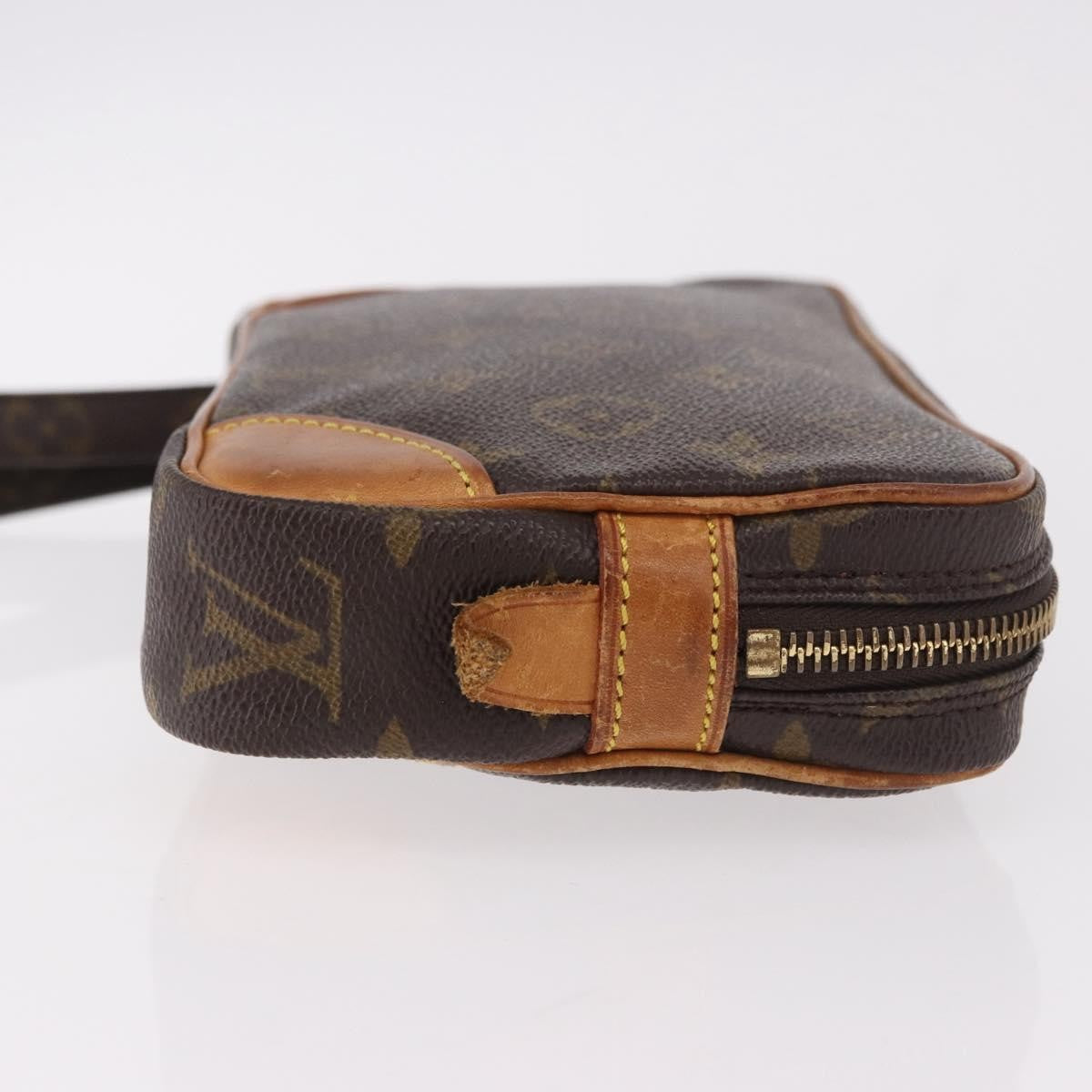 Louis Vuitton Marly Dragonne Clutch Monogram Canvas, Brown, Canvas, Clutch