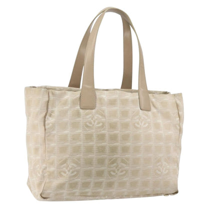 Chanel Travel Line Tote Nylon, BEIGE, NYLON, Tote bag