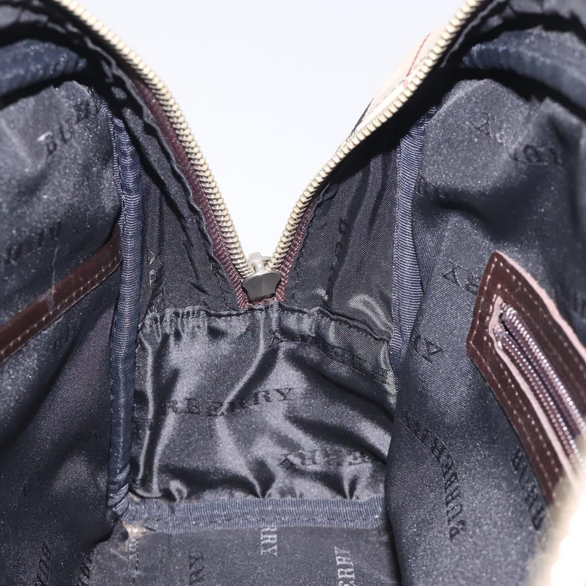 Burberry Nova Check Bowling Bag Canvas, BEIGE, NYLON, Bag