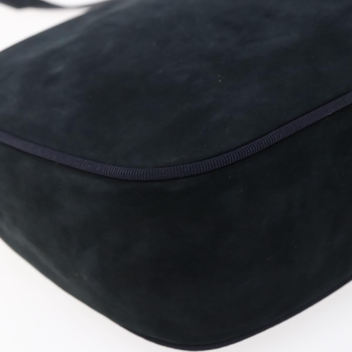 Salvatore Ferragamo Vala Shoulder Bag Leather, NAVY, LEATHER, Shoulder bag