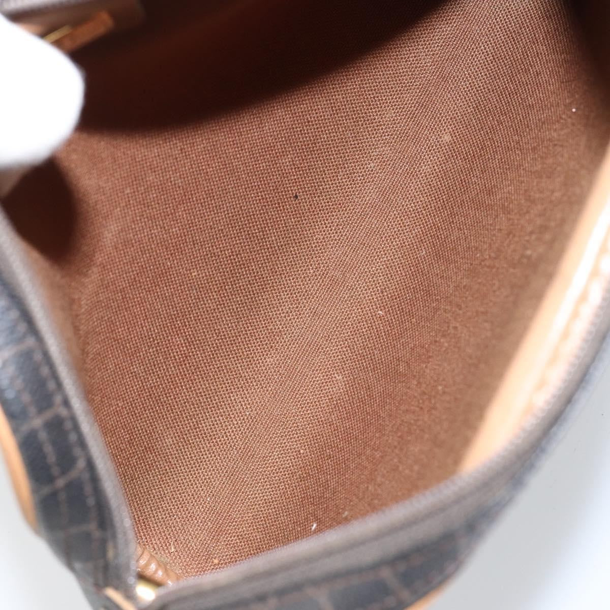 Christian Dior Vintage Honeycomb Shoulder Bag Canvas, BLACK, PVC, Shoulder bag