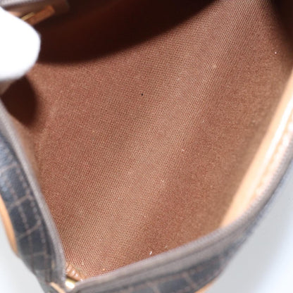 Christian Dior Vintage Honeycomb Shoulder Bag Canvas, BLACK, PVC, Shoulder bag