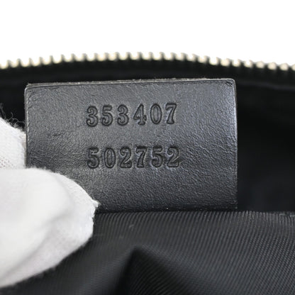 Gucci Web Strap Flat Messenger Bag Techno Canvas, BLACK, CANVAS, Shoulder bag