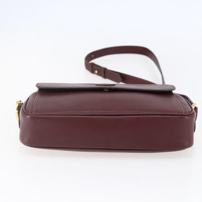 cartier Must de Cartier Shoulder Bag Leather, BURGUNDY, LEATHER, Shoulder bag