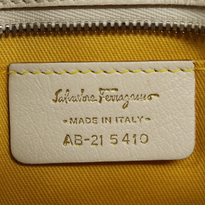 Salvatore Ferragamo Marisa Satchel Leather, WHITE, LEATHER, Handbag