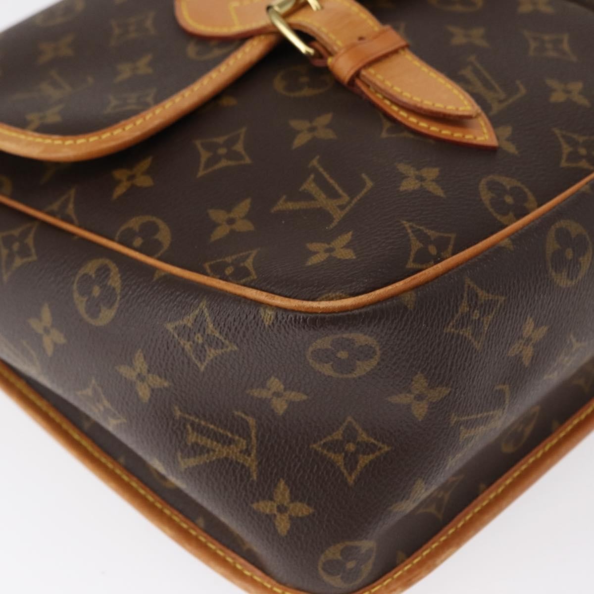 Louis Vuitton Sac Gibeciere Messenger Bag Monogram Canvas, BROWN, CANVAS, Shoulder bag