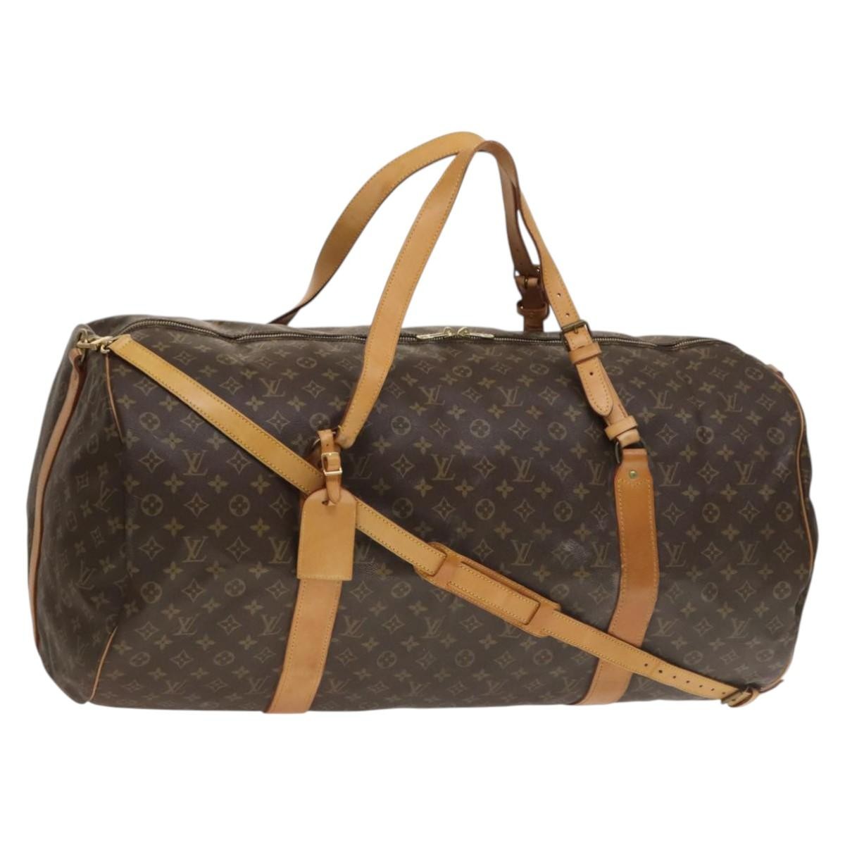 Louis Vuitton Sac Polochon Handbag Monogram Canvas, BROWN, CANVAS, Travel bag