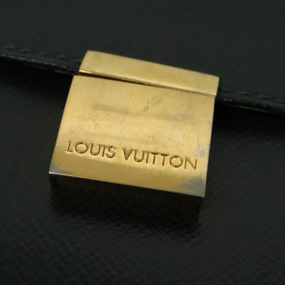 Louis Vuitton Porte-Documents Angara Briefcase Taiga Leather, GREEN, LEATHER, Briefcase