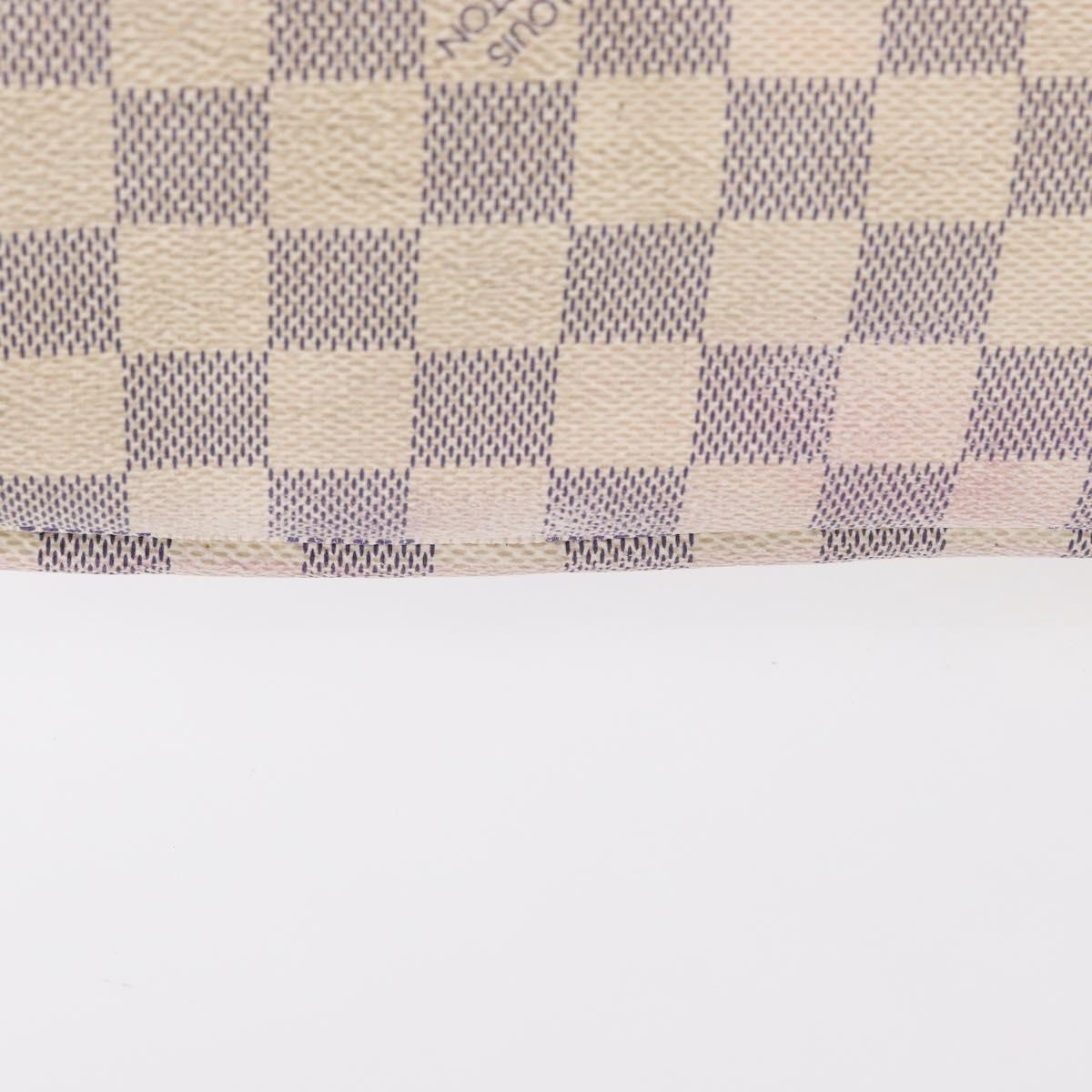 Louis Vuitton Neverfull Tote Damier, WHITE, CANVAS, Tote bag