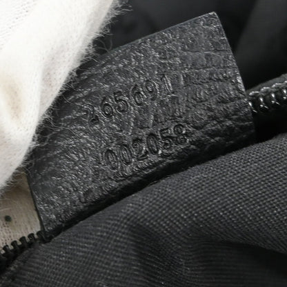 Gucci D Ring Messenger Bag GG Canvas, BLACK, CANVAS, Shoulder bag