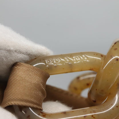 Prada Vintage Chain Shoulder Bag Tessuto, BEIGE, NYLON, Shoulder bag