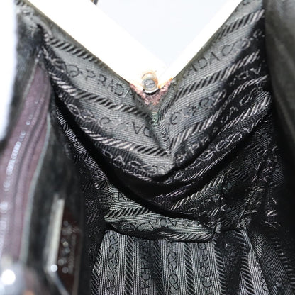 Prada Vintage Handbag Canvas, BROWN, CANVAS, Handbag