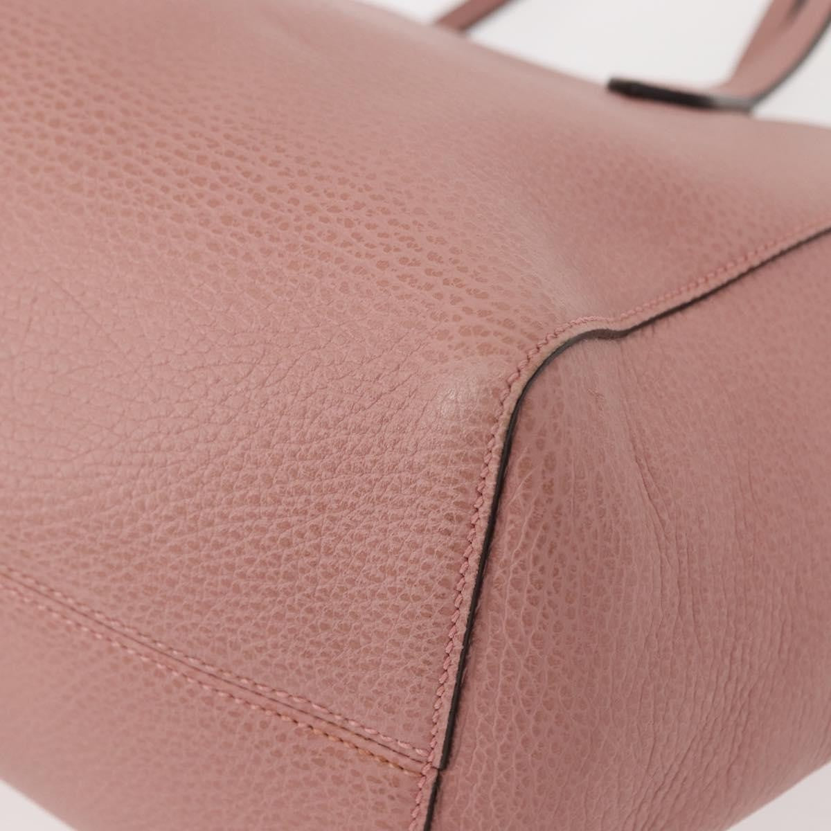 Gucci Swing Tote Leather, PINK, LEATHER, Tote bag
