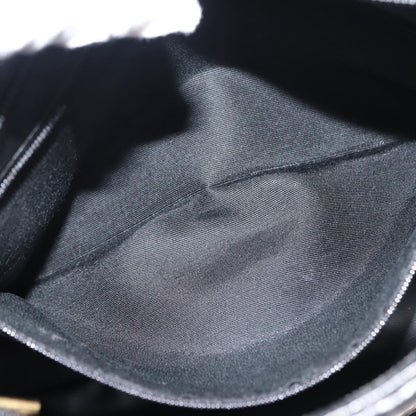 Bally Vintage Chain Shoulder Bag Quilted Leather, BLACK, LEATHER, Shoulder bag