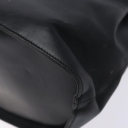 Salvatore Ferragamo Gancini Shoulder Bag Leather, BLACK, LEATHER, Shoulder bag