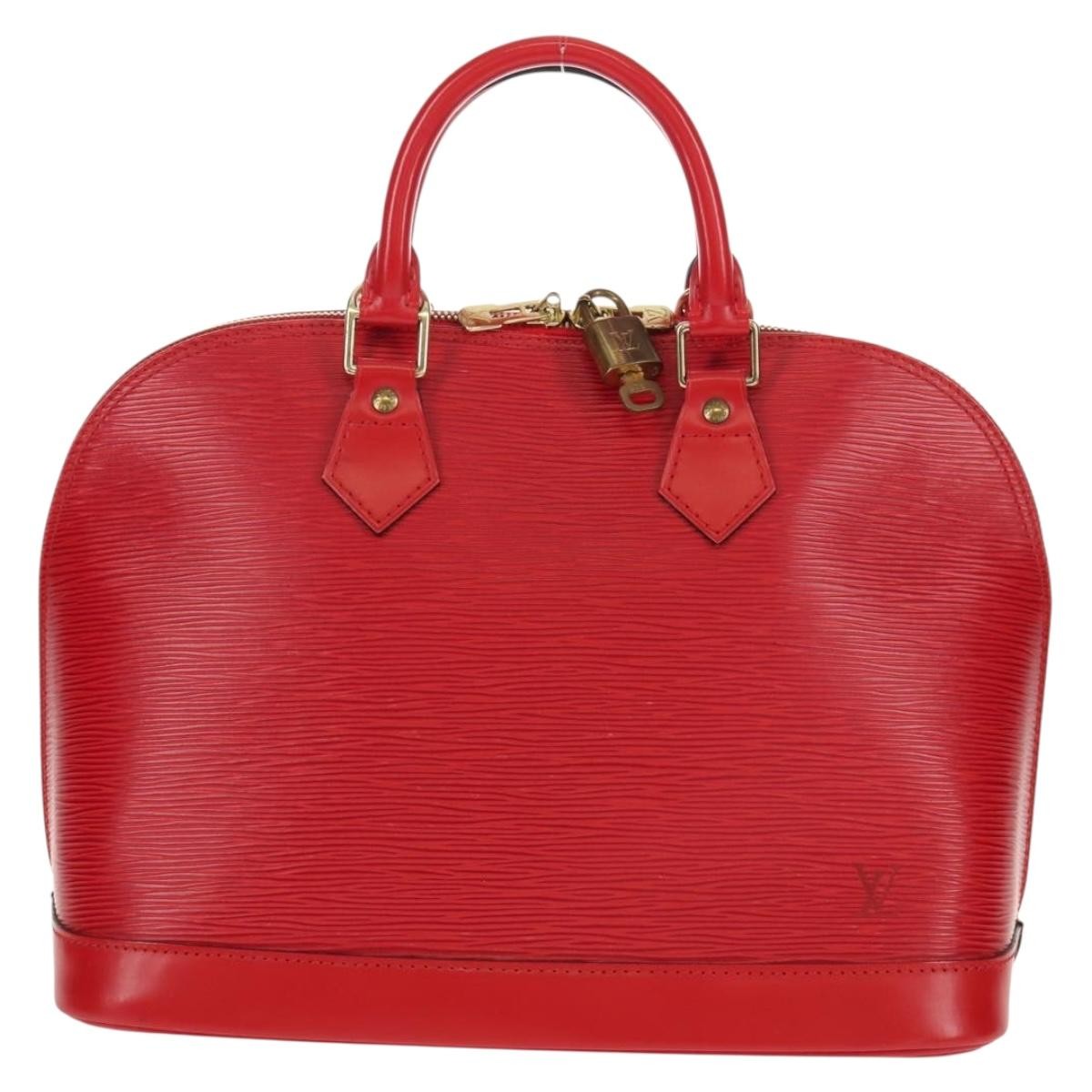 Louis Vuitton Vintage Alma Handbag Epi Leather, RED, LEATHER, Handbag