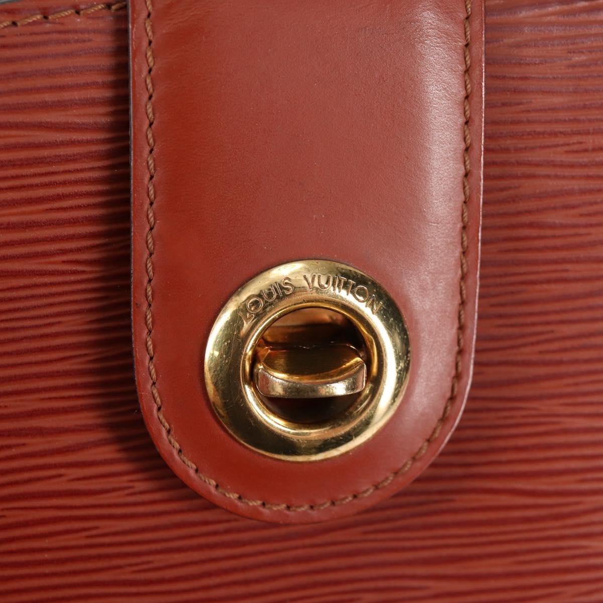 Louis Vuitton Cluny Shoulder Bag Epi Leather, BROWN, LEATHER, Shoulder bag