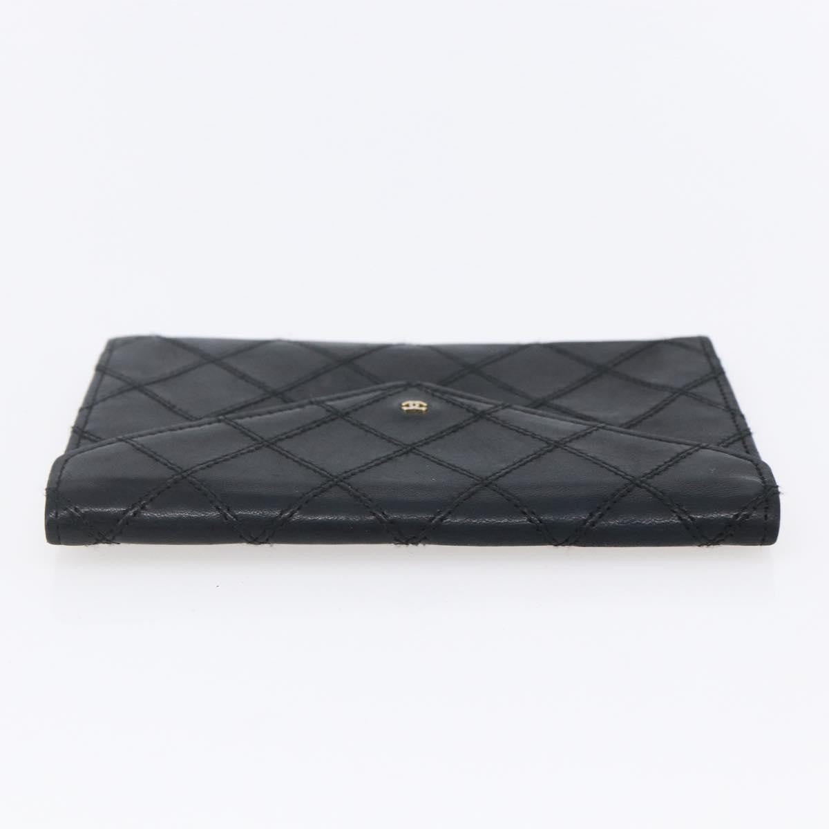 Chanel Vintage CC Flap Wallet Leather, BLACK, LEATHER, Wallets