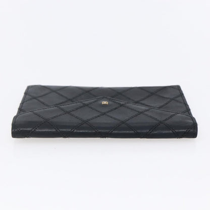 Chanel Vintage CC Flap Wallet Leather, BLACK, LEATHER, Wallets