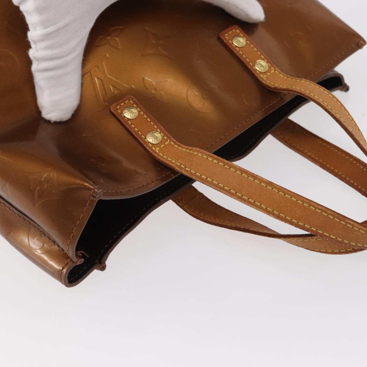 Louis Vuitton Reade Handbag Monogram Vernis, BROWN, PATENT_LEATHER, Tote bag