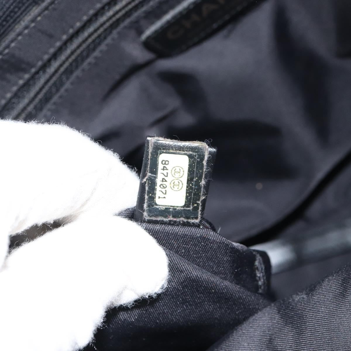 Chanel Travel Line Tote Nylon, BLACK, NYLON, Tote bag