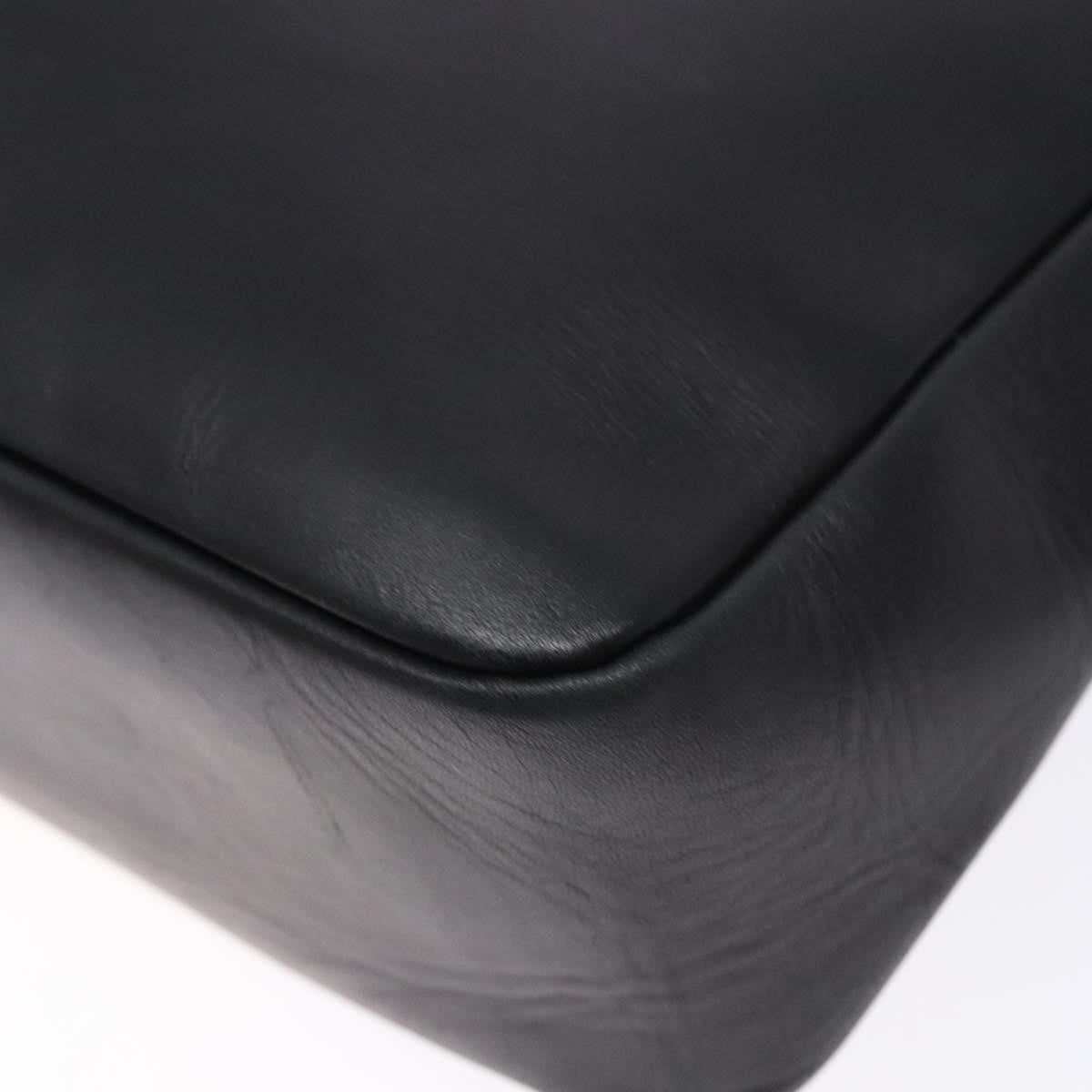 Salvatore Ferragamo Gancini Shoulder Bag Leather, BLACK, LEATHER, Shoulder bag