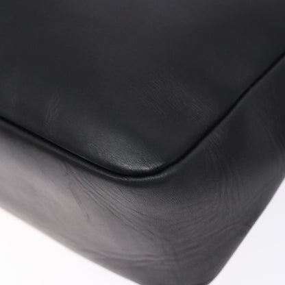 Salvatore Ferragamo Gancini Shoulder Bag Leather, BLACK, LEATHER, Shoulder bag