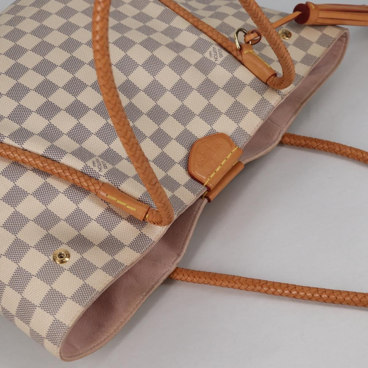 Louis Vuitton Propriano Handbag Damier, WHITE, CANVAS, Tote bag