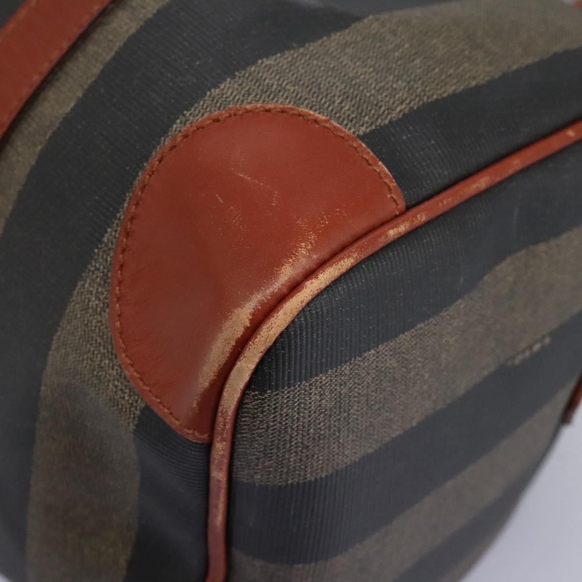 Fendi Vintage Pequin Convertible Boston Bag Coated Canvas, Multicolour, Canvas, Travel Bag