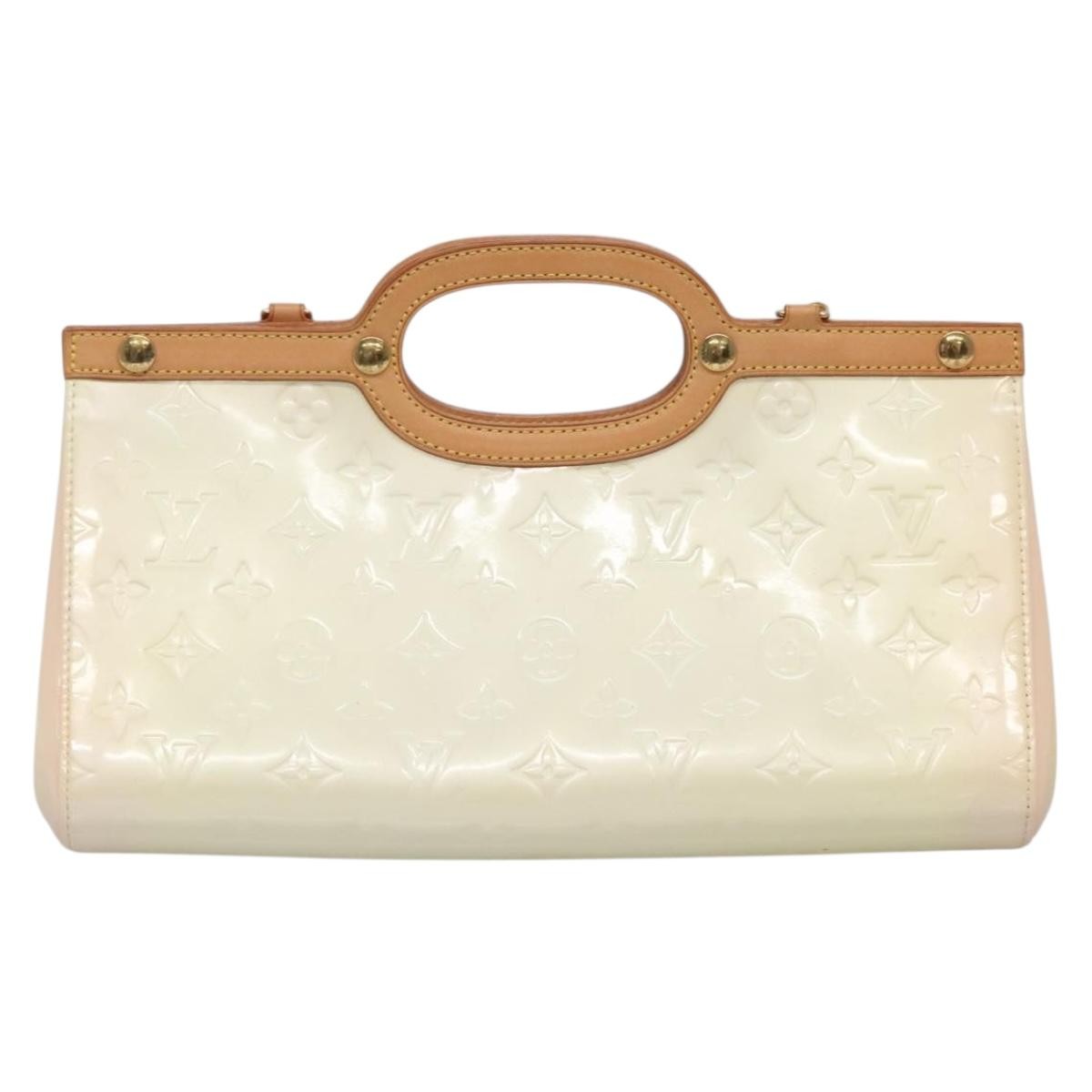 Louis Vuitton Roxbury Drive Handbag Monogram Vernis, BEIGE, PATENT_LEATHER, Handbag
