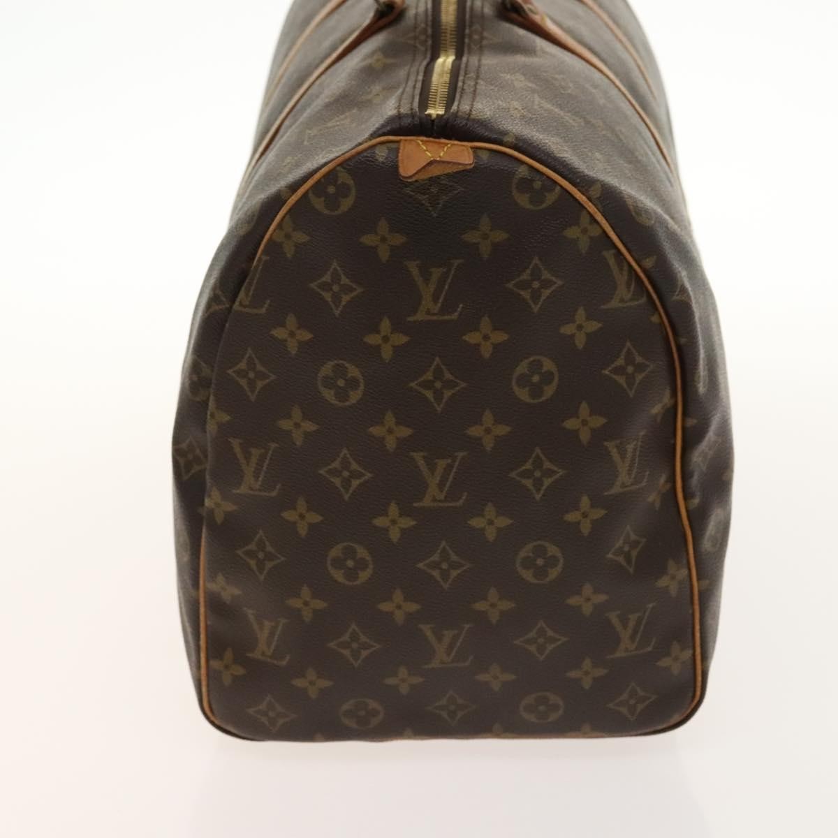 Louis Vuitton Keepall Bag Monogram Canvas, BROWN, CANVAS, Travel bag