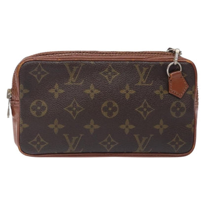 Louis Vuitton Monogram Clutch Monogram Canvas, BROWN, CANVAS, Clutche & pouche